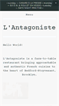 Mobile Screenshot of lantagoniste.com